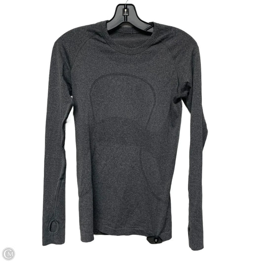 Athletic Top Long Sleeve Crewneck By Lululemon In Grey, Size: S