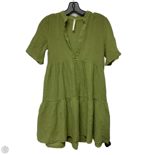 Dress Casual Short By Anthropologie In Green, Size: Xxs