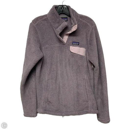 Sweatshirt Collar By Patagonia In Purple, Size: M