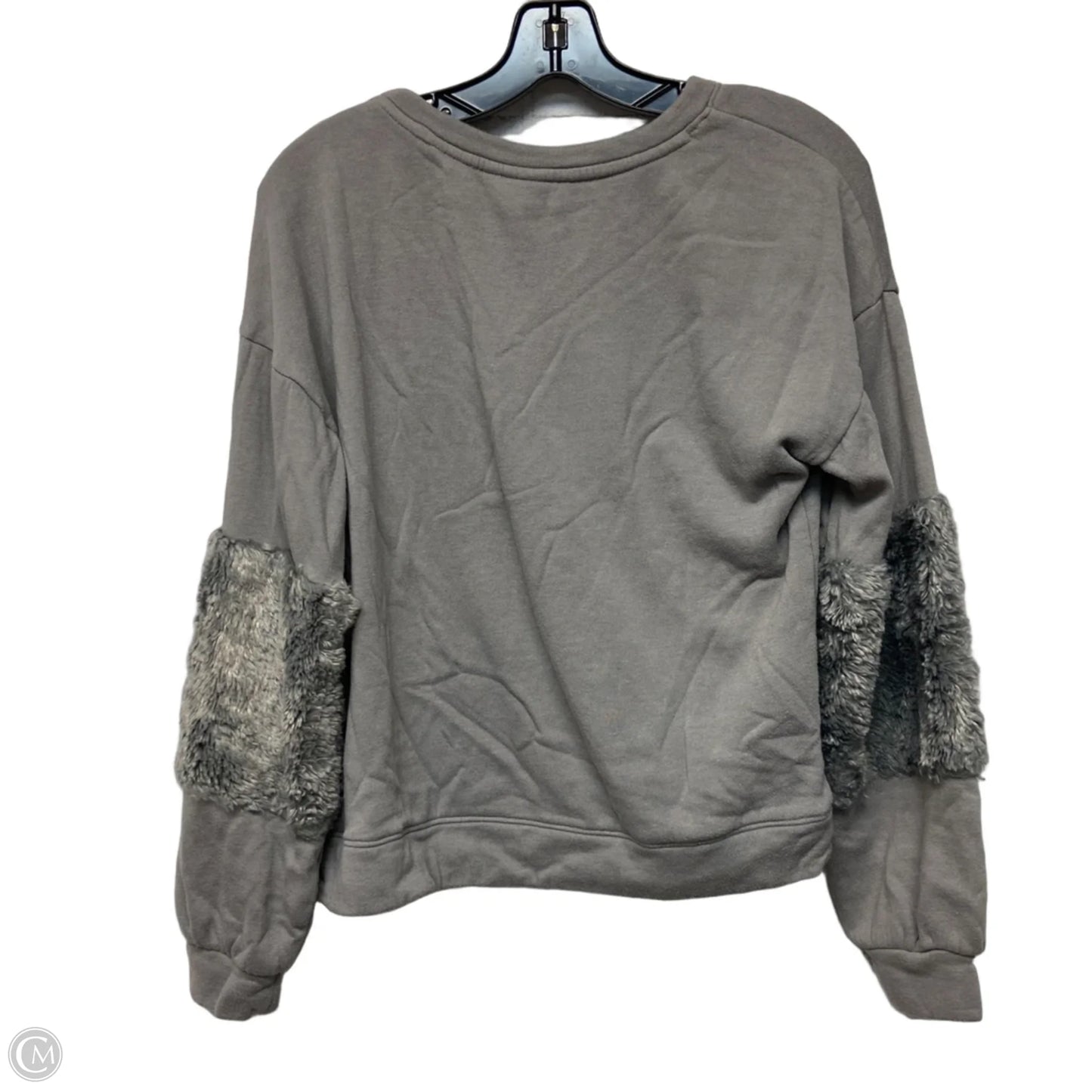 Sweatshirt Crewneck By Kaari Blue In Grey, Size: M