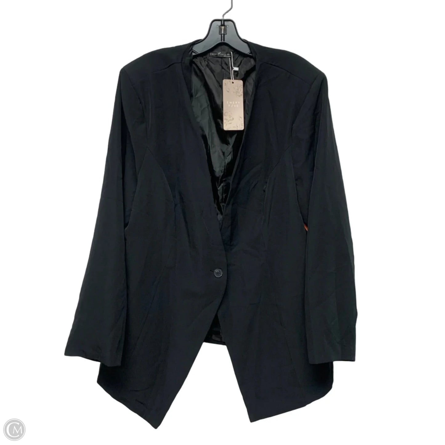Blazer By Emery Rose In Black, Size: 4x