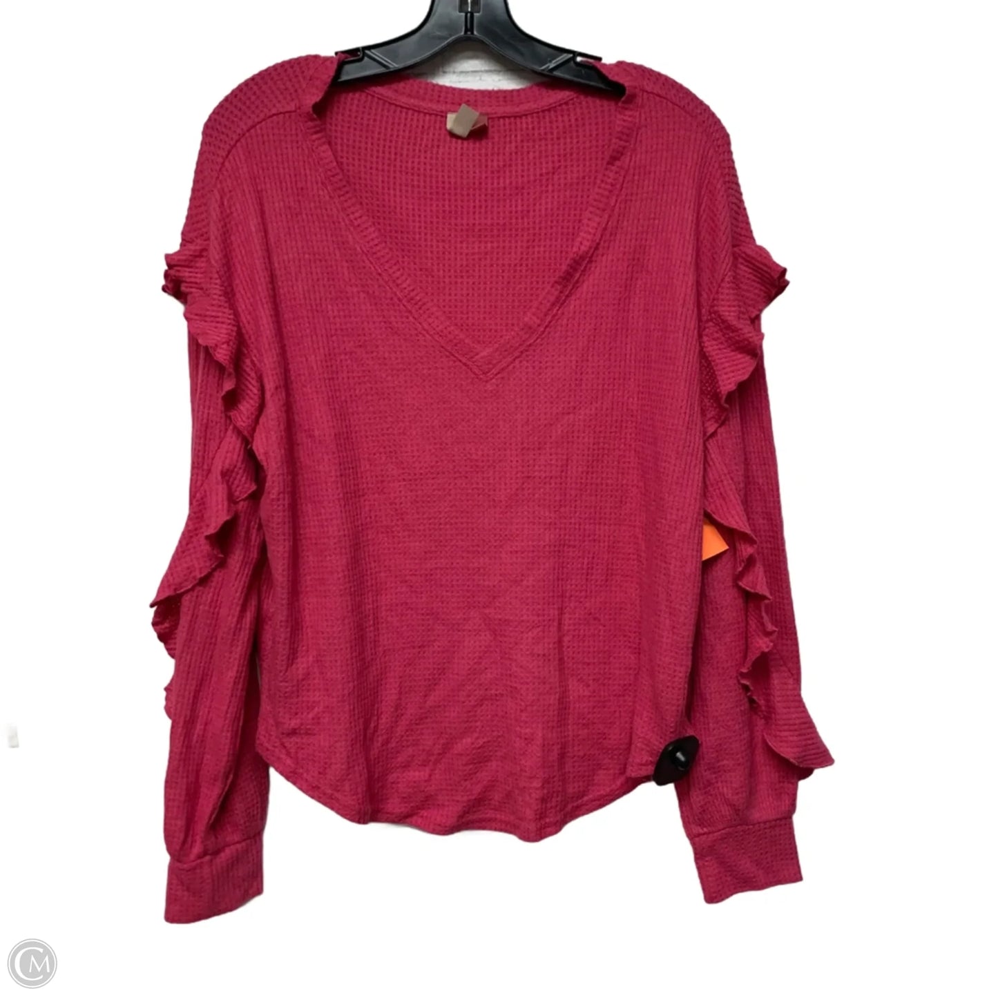 Top Long Sleeve By Pilcro In Pink, Size: M