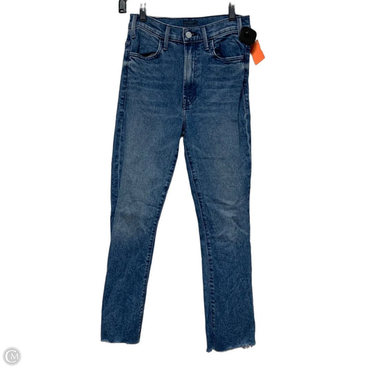 Jeans Straight By Mother In Blue Denim, Size: 2