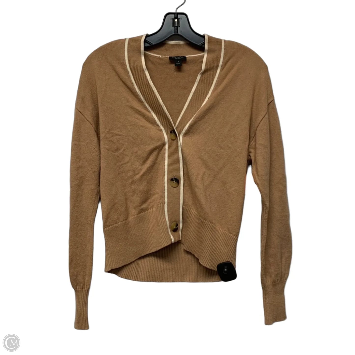 Sweater Cardigan By Ann Taylor In Brown, Size: M