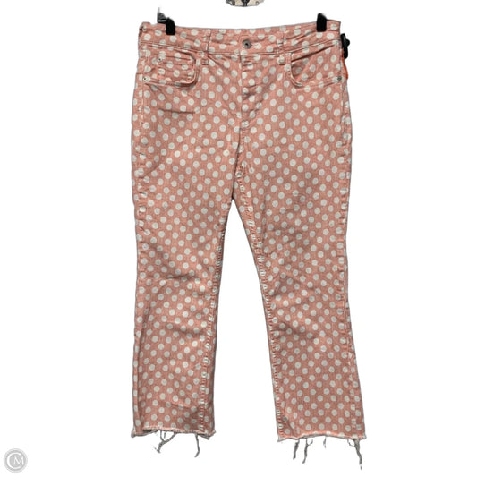 Jeans Boot Cut By Pilcro In Polkadot Pattern, Size: 8