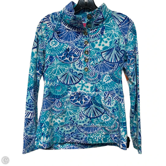 Top Long Sleeve Designer By Lilly Pulitzer In Blue, Size: S