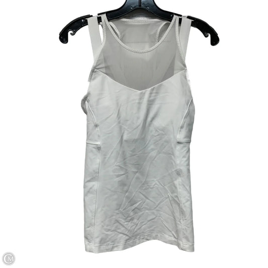 Athletic Tank Top By Lululemon In White, Size: S