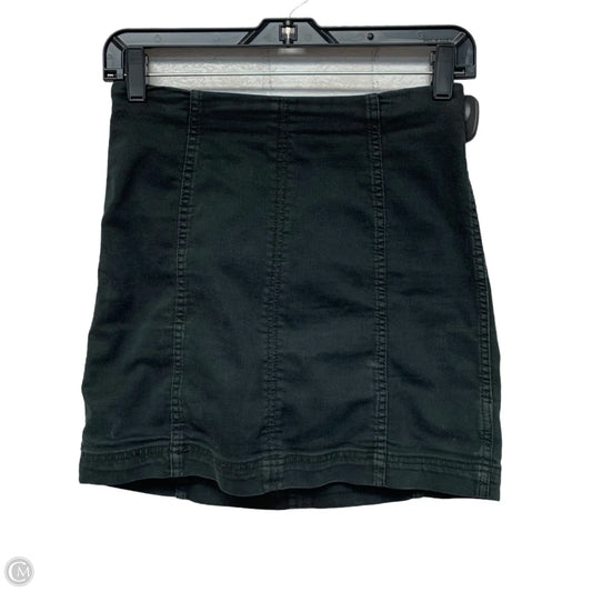 Skirt Mini & Short By Free People In Black Denim, Size: S