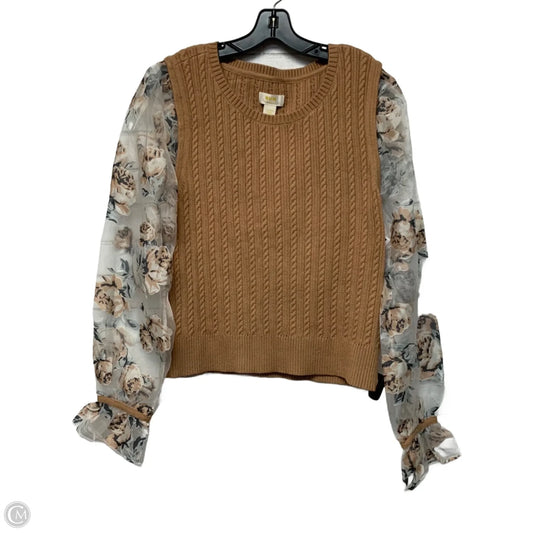 Sweater By Maeve In Brown, Size: Xl