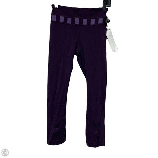 Athletic Leggings By Lululemon In Purple, Size: Xs