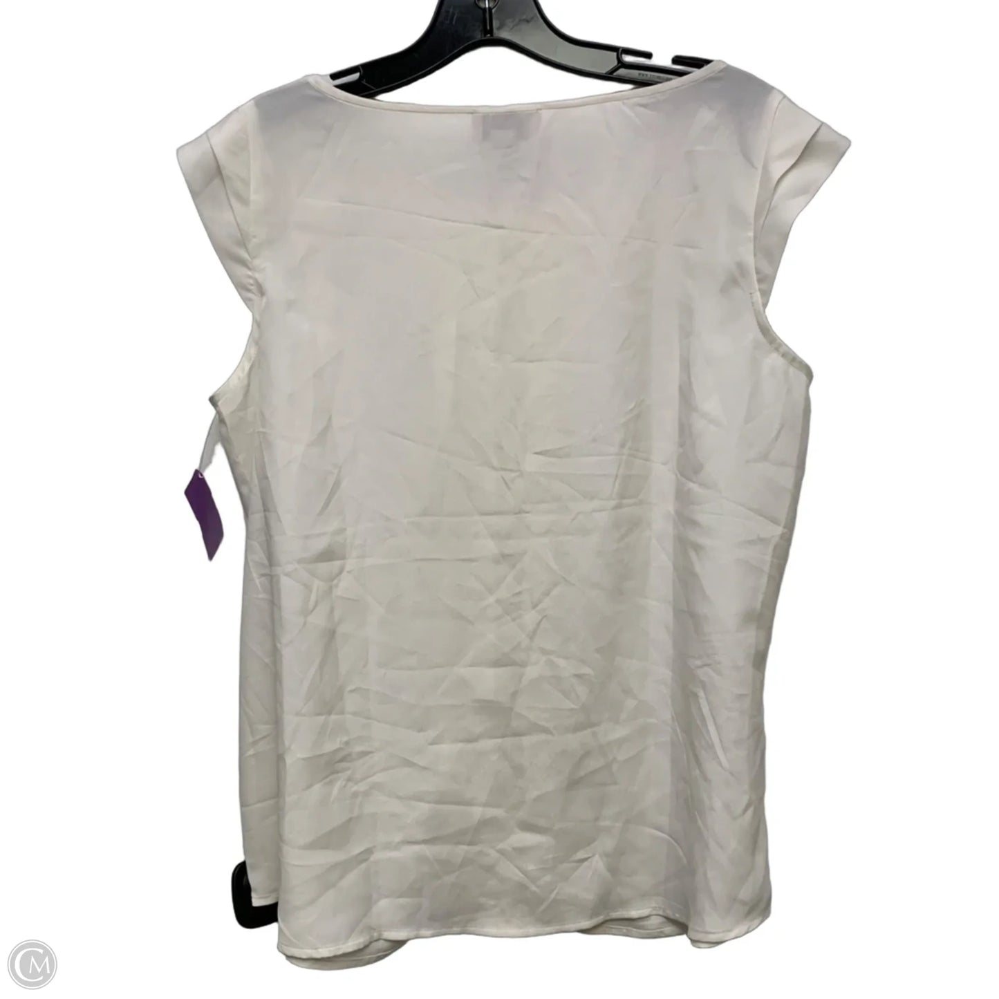 Blouse Sleeveless By Loft In White, Size: Lp