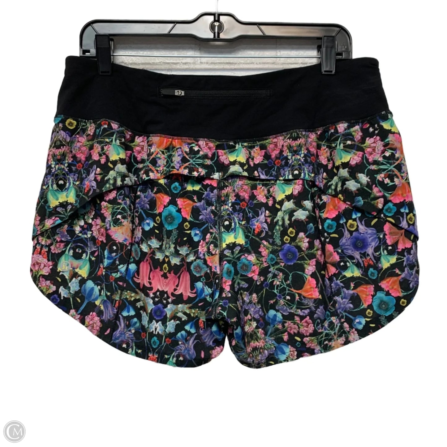 Athletic Shorts By Lululemon In Floral Print, Size: M