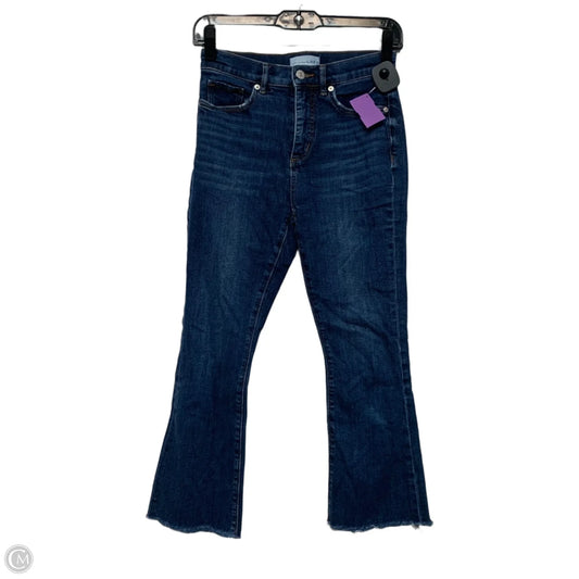 Jeans Cropped By Loft In Blue Denim, Size: 0