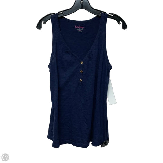 Top Sleeveless Designer By Lilly Pulitzer In Navy, Size: Xs