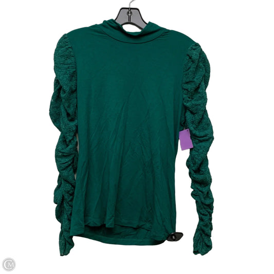 Top Long Sleeve By Maeve In Green, Size: S