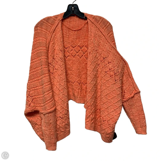 Sweater Cardigan By Free People In Orange, Size: S