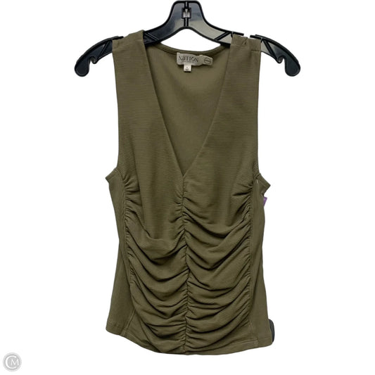 Top Sleeveless By Nation In Green, Size: L