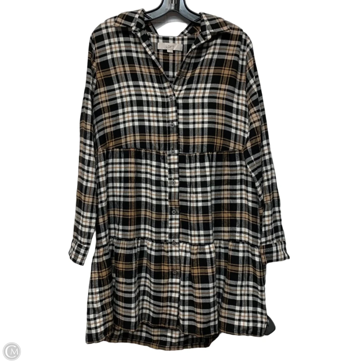 Dress Casual Short By Loft In Black & Brown, Size: M