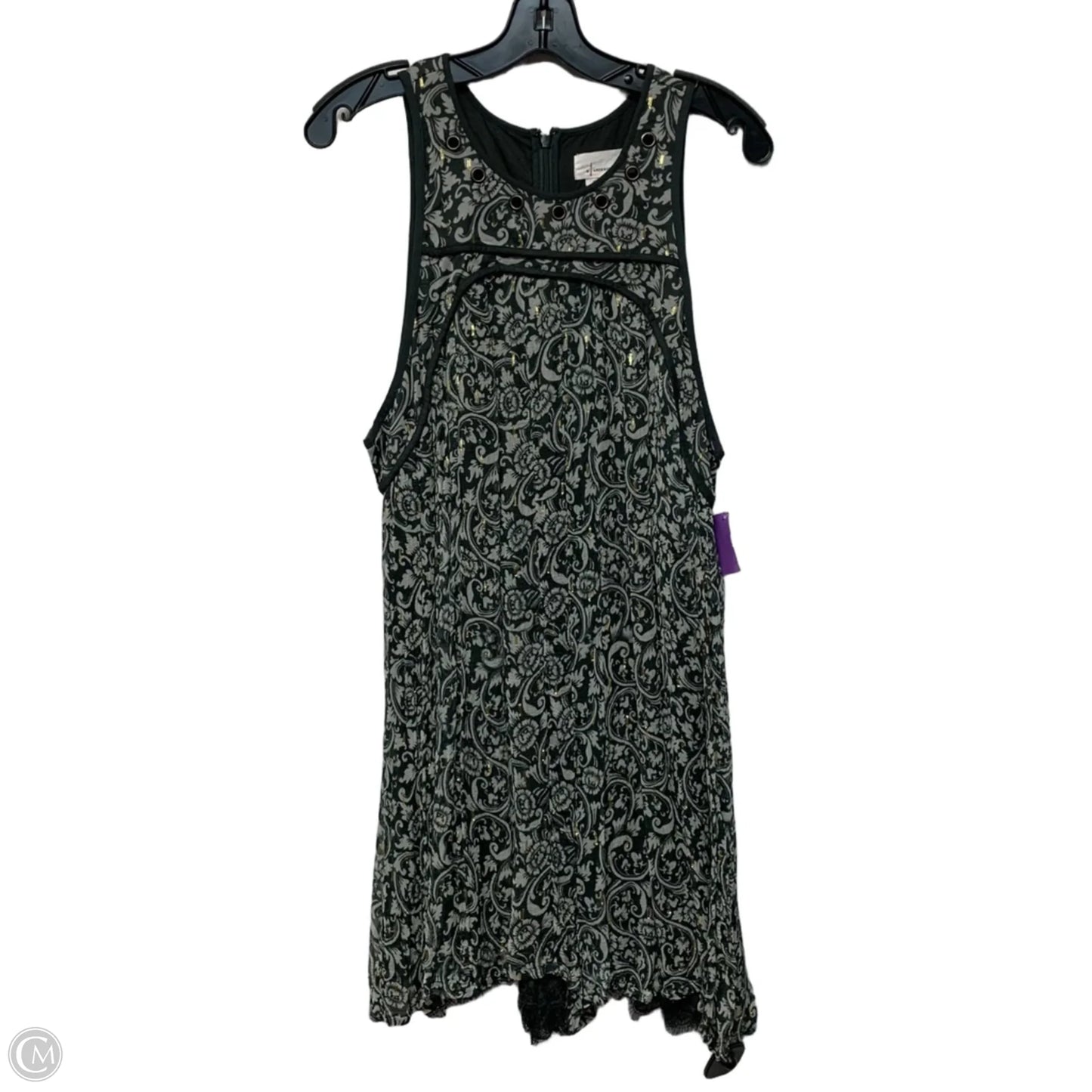 Romper By Anthropologie In Grey & White, Size: L
