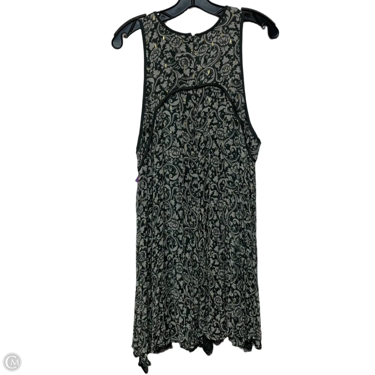 Romper By Anthropologie In Grey & White, Size: L