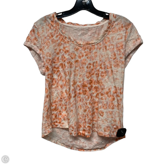 Top Short Sleeve By Pilcro In Orange, Size: S