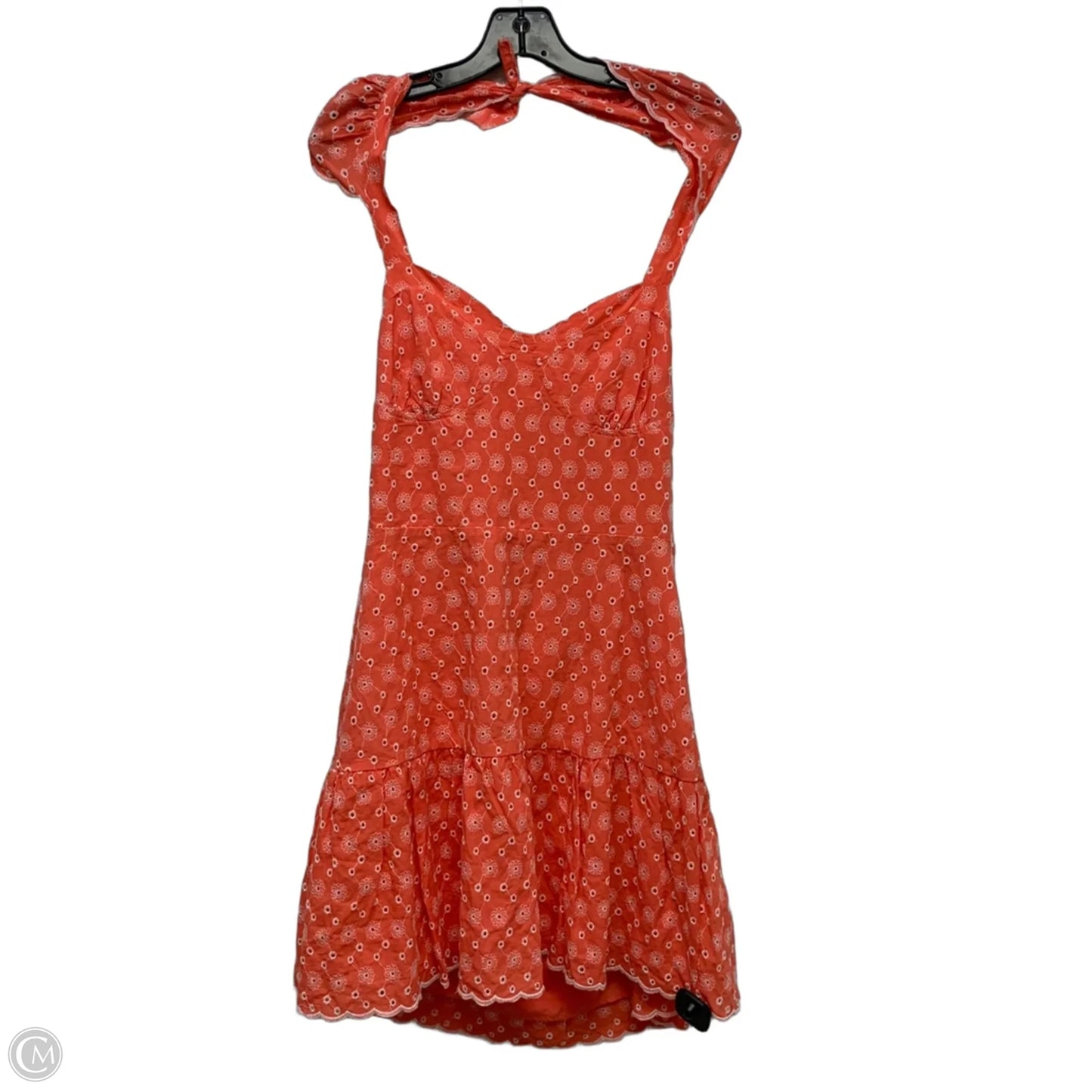 Dress Casual Short By Betsey Johnson In Coral, Size: L