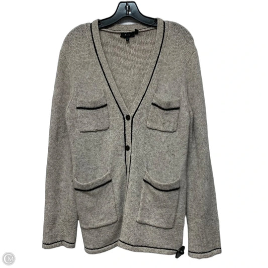 Sweater Cardigan By Theory In Tan, Size: L