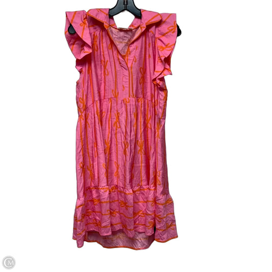 Dress Casual Short By Umgee In Orange & Pink, Size: M