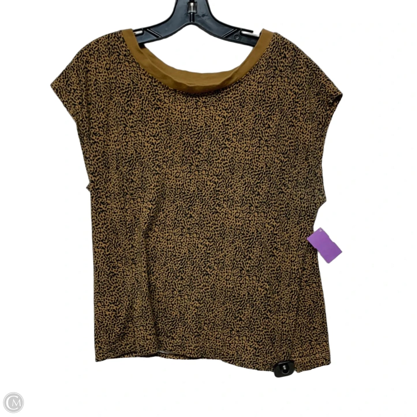 Top Short Sleeve By Loft In Animal Print, Size: S
