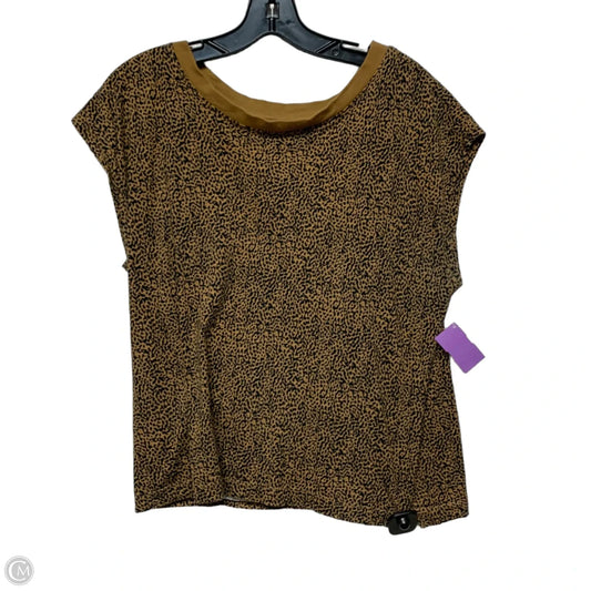 Top Short Sleeve By Loft In Animal Print, Size: S
