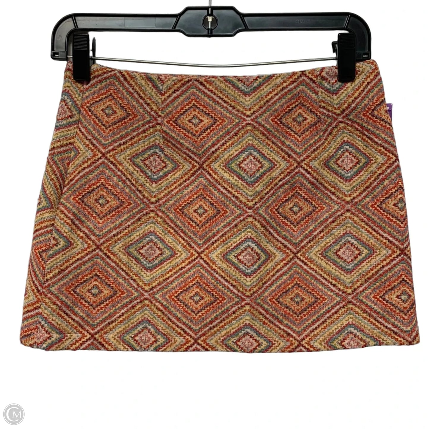 Skirt Mini & Short By Cider In Orange & Yellow, Size: S