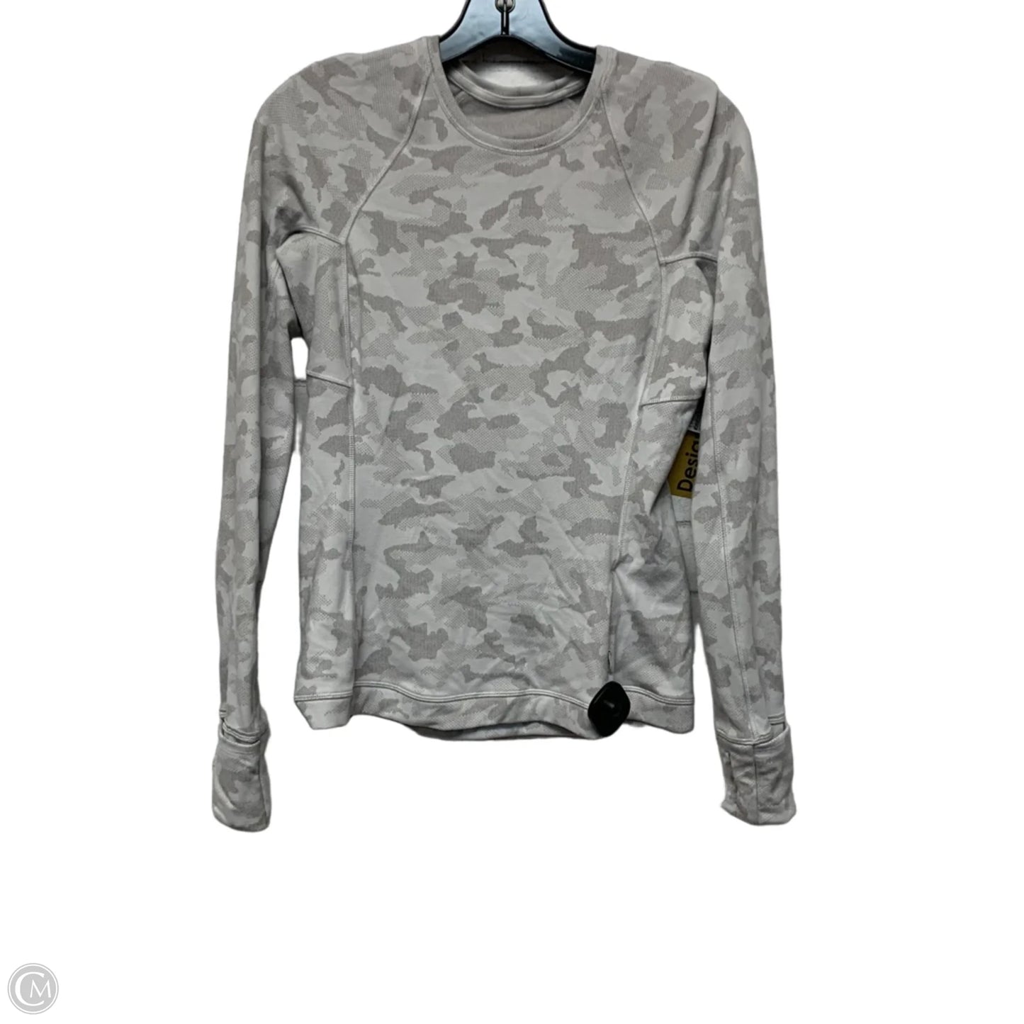 Athletic Top Long Sleeve Crewneck By Lululemon In Camouflage Print, Size: S