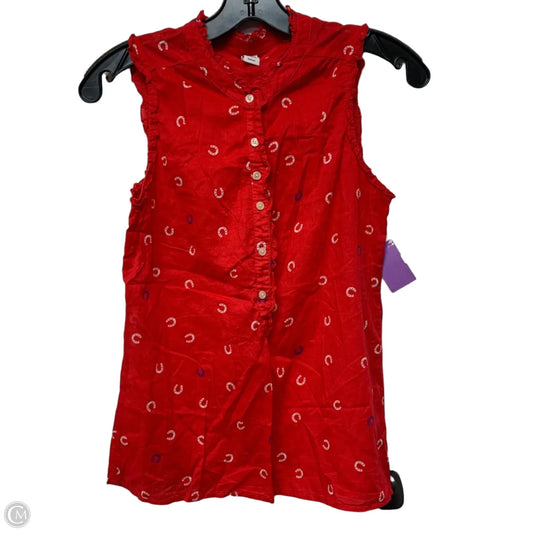 Top Sleeveless By Old Navy In Red, Size: Xs
