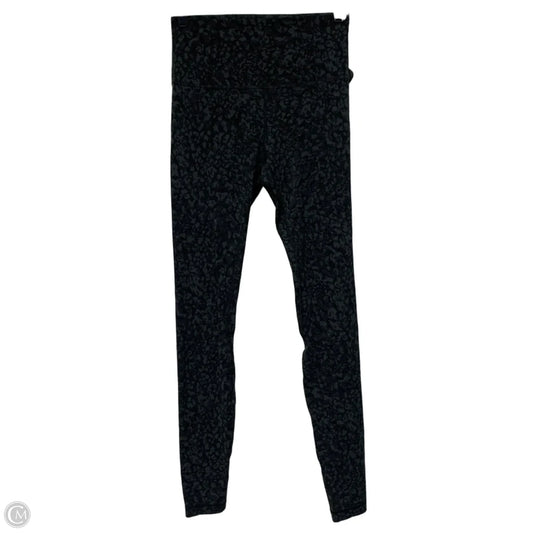 Athletic Leggings By Lululemon In Black & Grey, Size: M