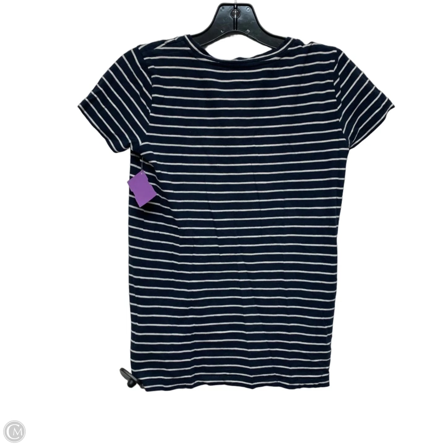 Top Short Sleeve By J. Crew In Striped Pattern, Size: Xxs