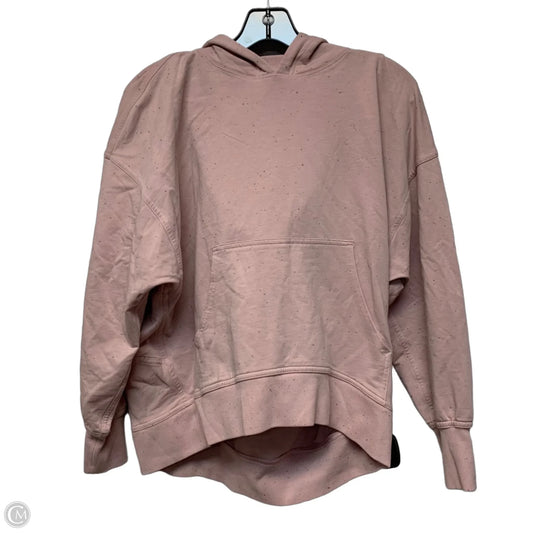 Athletic Sweatshirt Hoodie By Lululemon In Pink, Size: S