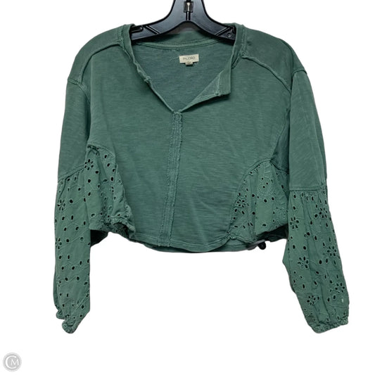 Top Long Sleeve By Pilcro In Green, Size: Xxs