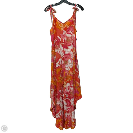 Jumpsuit By Vince Camuto In Orange & Pink, Size: M