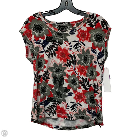 Top Sleeveless By Talbots In Green & Red, Size: Sp