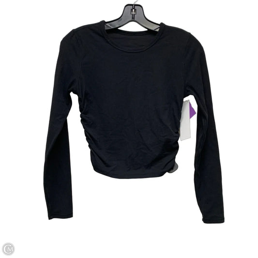 Athletic Top Long Sleeve Crewneck By Lululemon In Black, Size: Xs