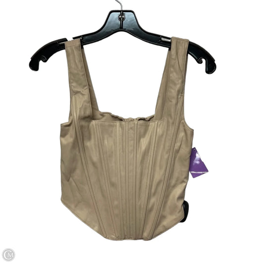 Top Sleeveless By 7 For All Mankind In Tan, Size: Xs