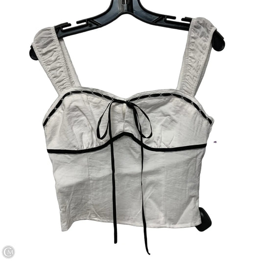 Top Sleeveless By Sienna Sky In White, Size: S