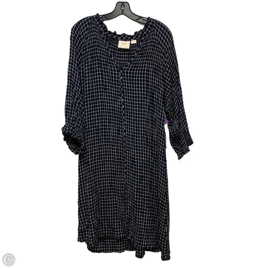Dress Casual Short By Maeve In Blue & White, Size: Xl