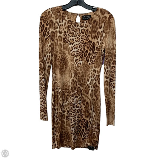Dress Casual Short By Torn by Ronnyy Kobo In Animal Print, Size: S