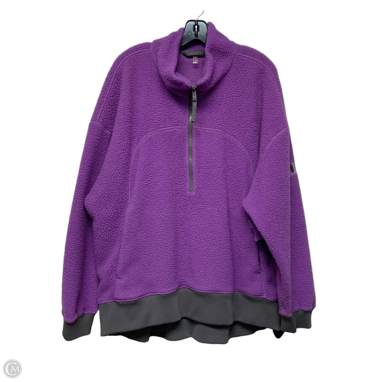 Jacket Faux Fur & Sherpa By Free People In Purple, Size: Xl