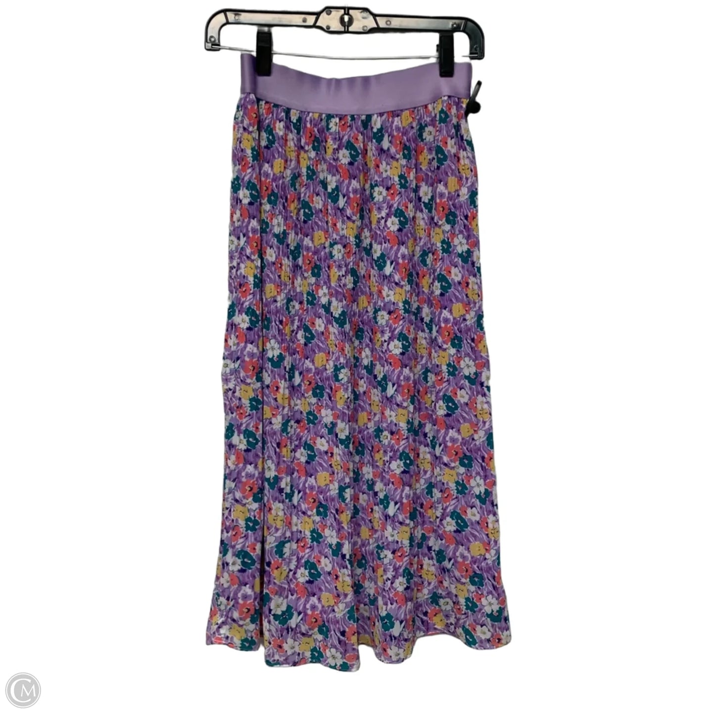 Skirt Midi By Skies Are Blue In Purple, Size: Xs