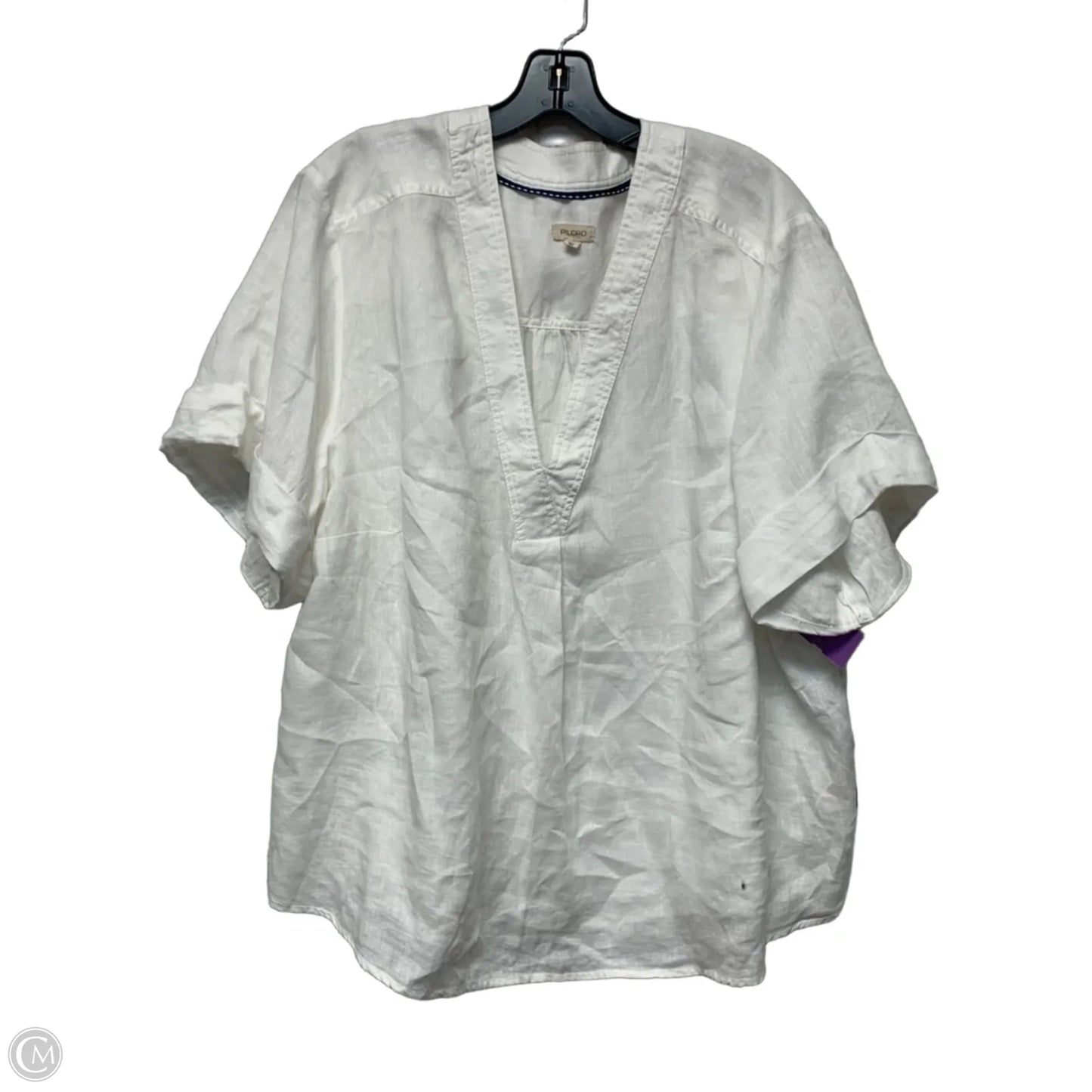 Top Short Sleeve By Pilcro In White, Size: 2x