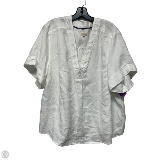 Top Short Sleeve By Pilcro In White, Size: 2x