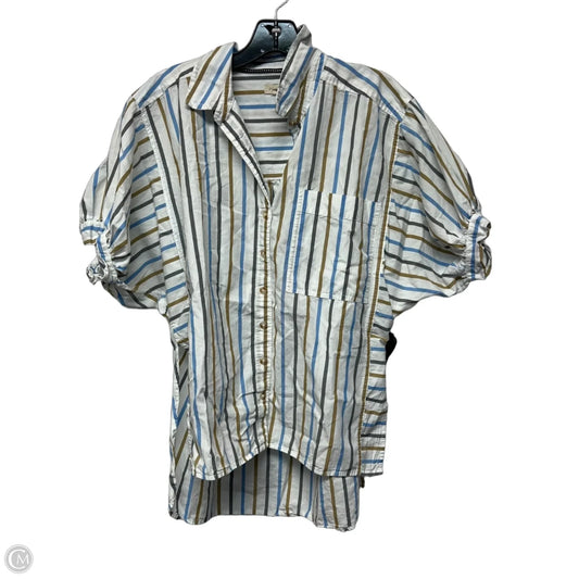 Top Short Sleeve By Pilcro In Striped Pattern, Size: Xxsp
