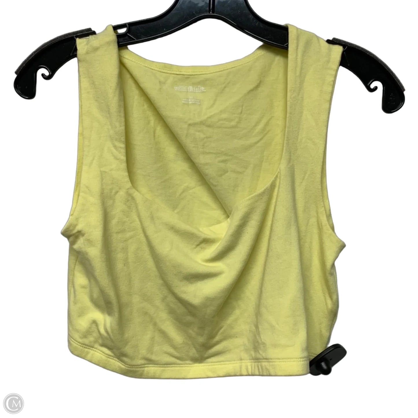 Top Sleeveless Basic By Wild Fable In Yellow, Size: M